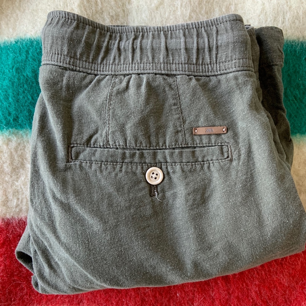 Zara linen shorts